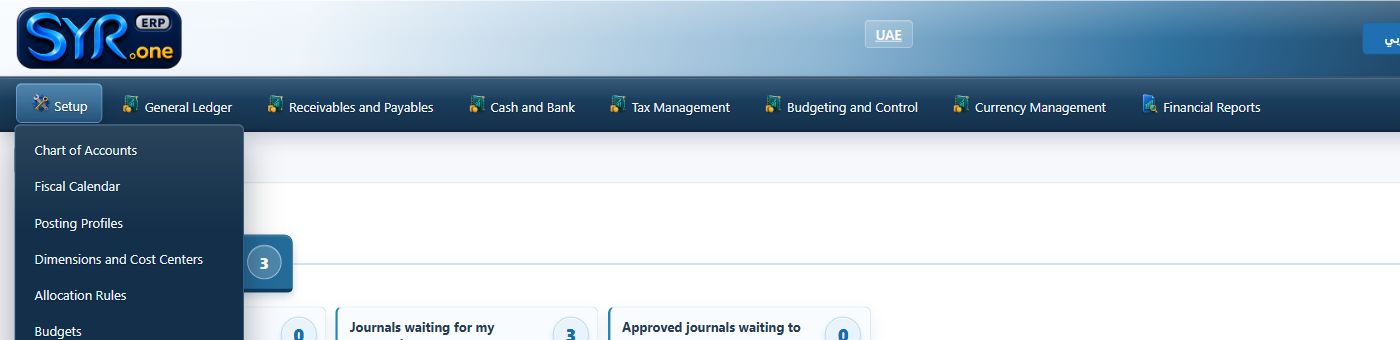 Real Finance Budgeting menu screenshot from syrone.local