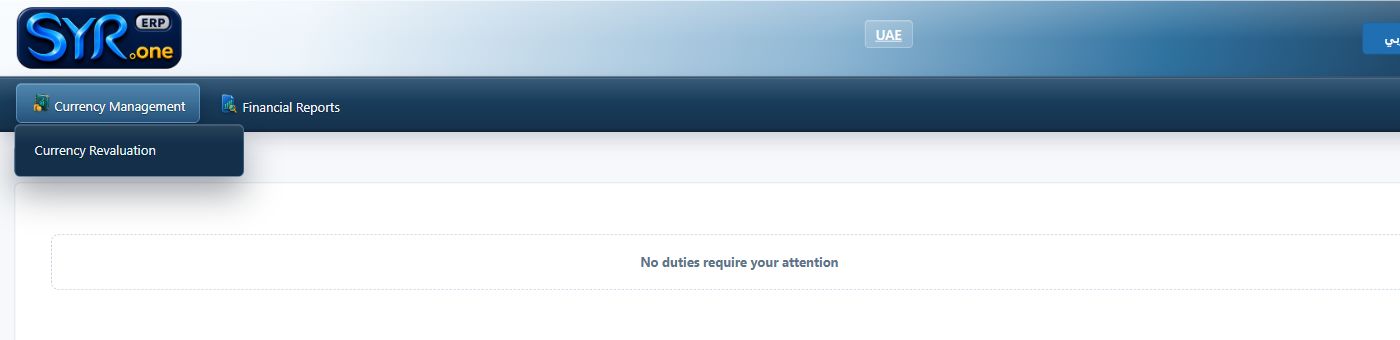 Real Finance Currency menu screenshot from syrone.local